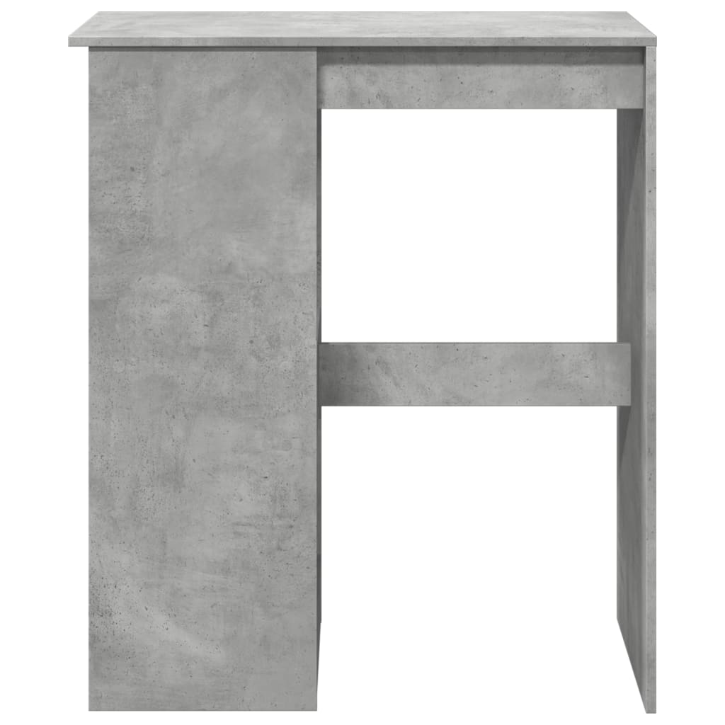 Bar Table With Racks Concrete Grey 90X47.5X103.5 Cm Engineered Wood