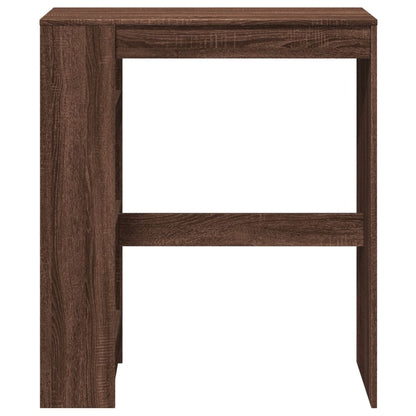 Bar Table With Racks Brown Oak 90X40X103.5 Cm Engineered Wood