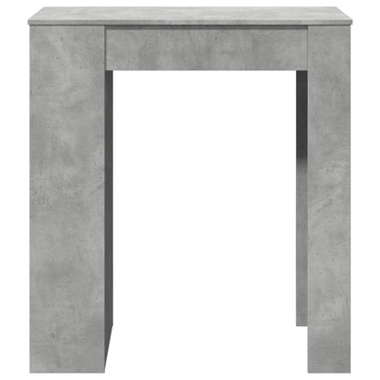 Bar Table With Racks Concrete Grey 95X47X103.5 Cm Engineered Wood