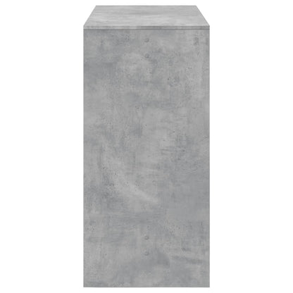 Bar Table Concrete Grey 102X50X103.5 Cm Engineered Wood