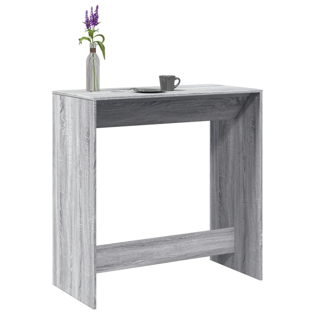 Bar Table Grey Sonoma 102X50X103.5 Cm Engineered Wood