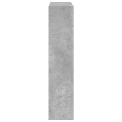 Fireplace Surround Concrete Grey 81X18X82 Cm Engineered Wood