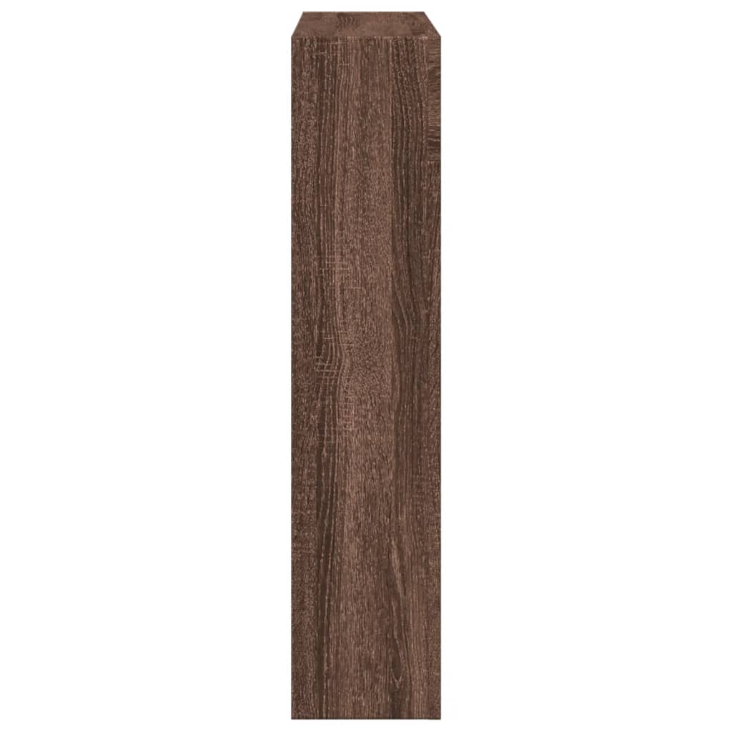 Fireplace Surround Brown Oak 81X18X82 Cm Engineered Wood