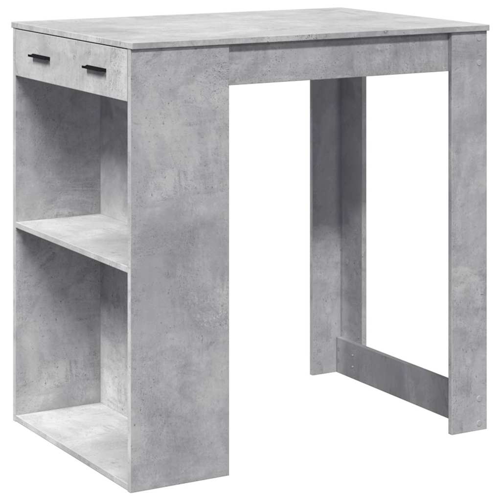 Bar Table Concrete Grey 102X70X103.5 Cm Engineered Wood