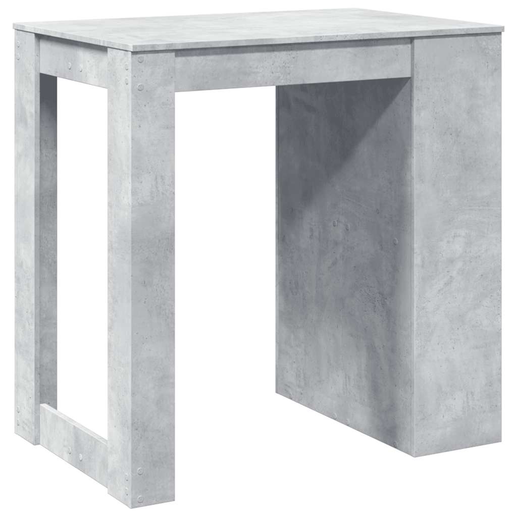 Bar Table Concrete Grey 102X70X103.5 Cm Engineered Wood