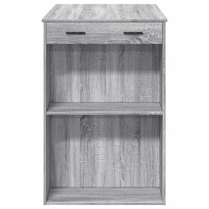 Bar Table Grey Sonoma 102X70X103.5 Cm Engineered Wood