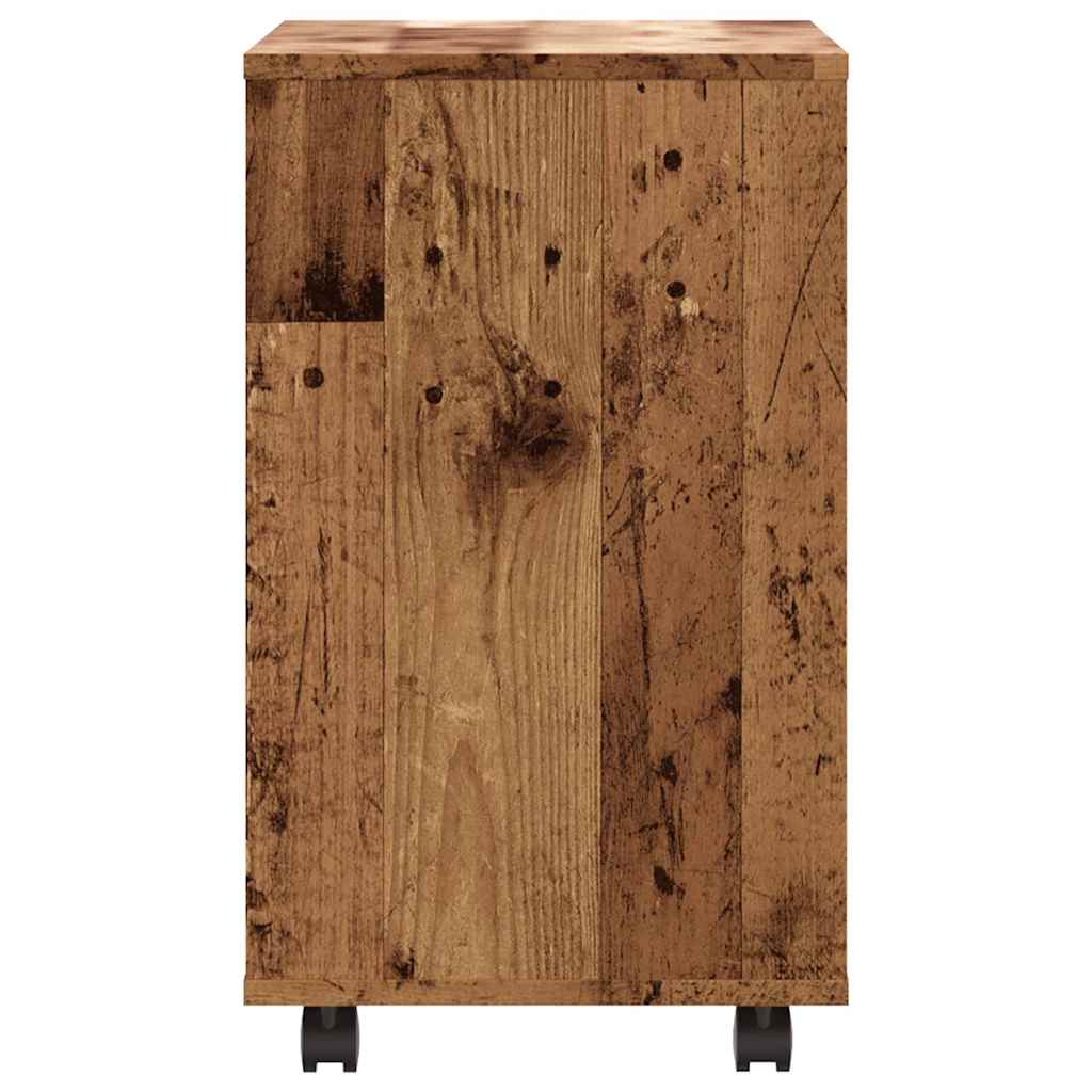 Side Table Old Wood 70X35X55 Cm Engineered Wood