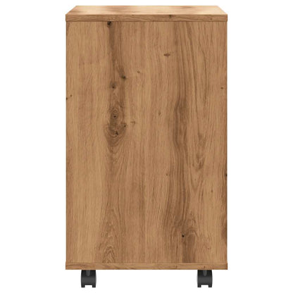 Side Table Artisan Oak 70X35X55 Cm Engineered Wood