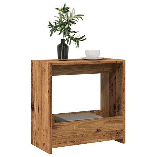 Side Table Old Wood 50X26X50 Cm Engineered Wood