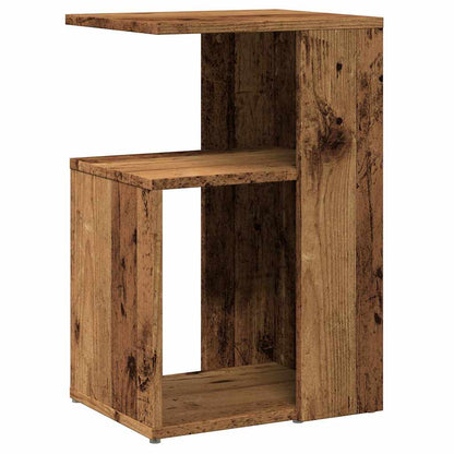 Side Table Old Wood 36X30X56 Cm Engineered Wood