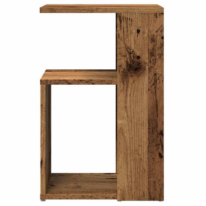 Side Table Old Wood 36X30X56 Cm Engineered Wood