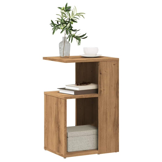 Side Table Artisan Oak 36X30X56 Cm Engineered Wood