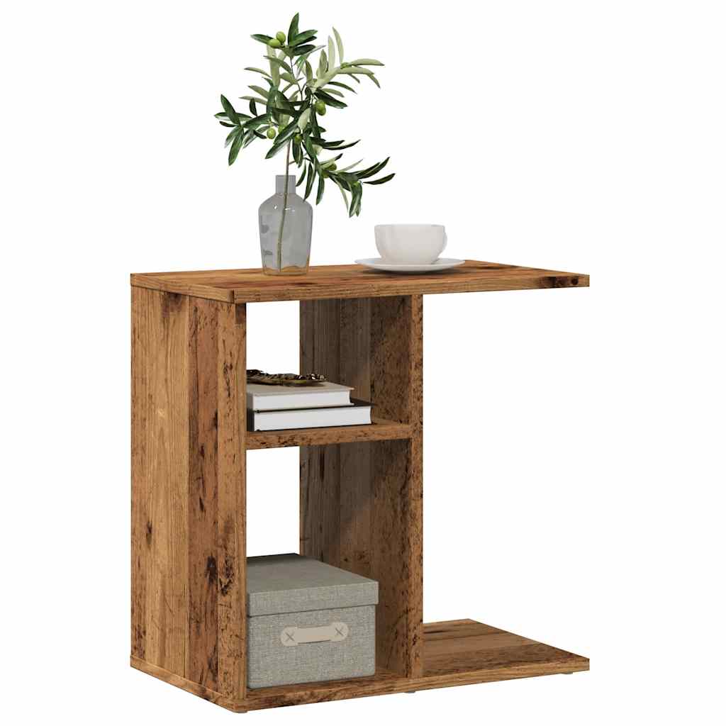 Side Table Old Wood 50X30X50 Cm Engineered Wood