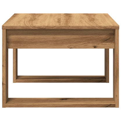 Side Table Artisan Oak 50X50X35 Cm Engineered Wood