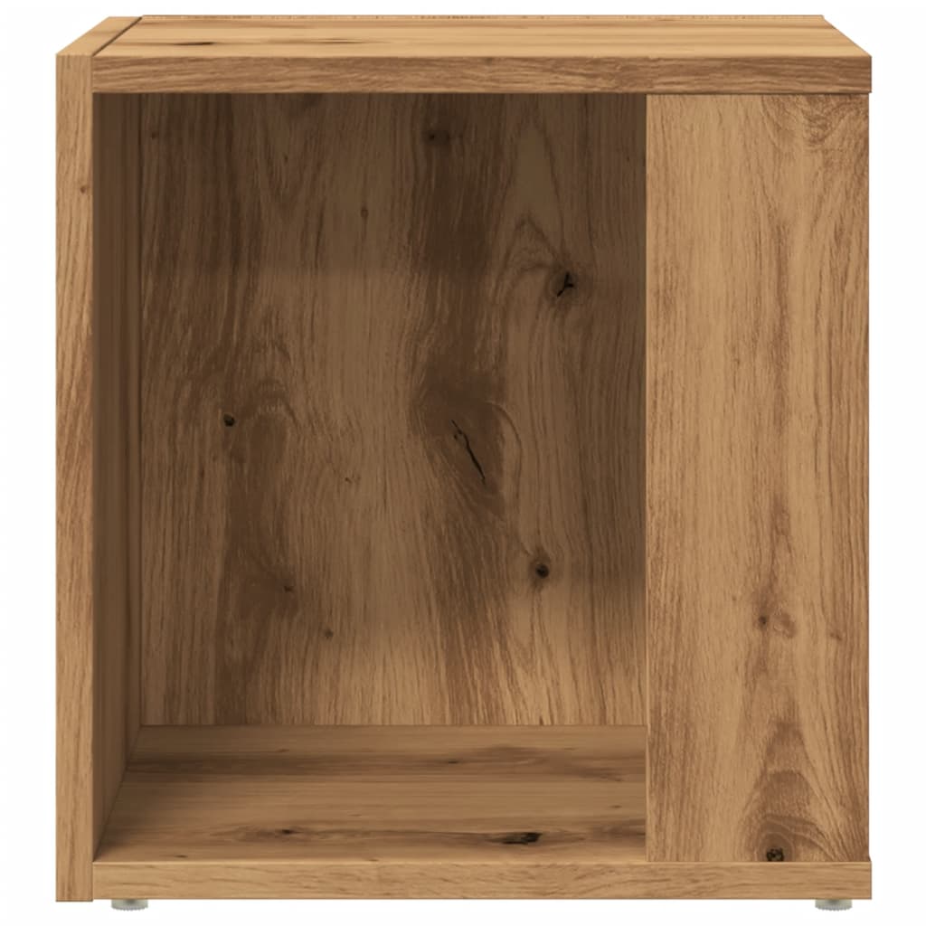 Side Table Artisan Oak 33X33X34 Cm Engineered Wood