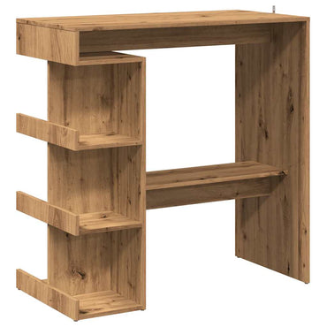 Bar Table With Storage Rack Artisan Oak 100X48X101.5 Cm