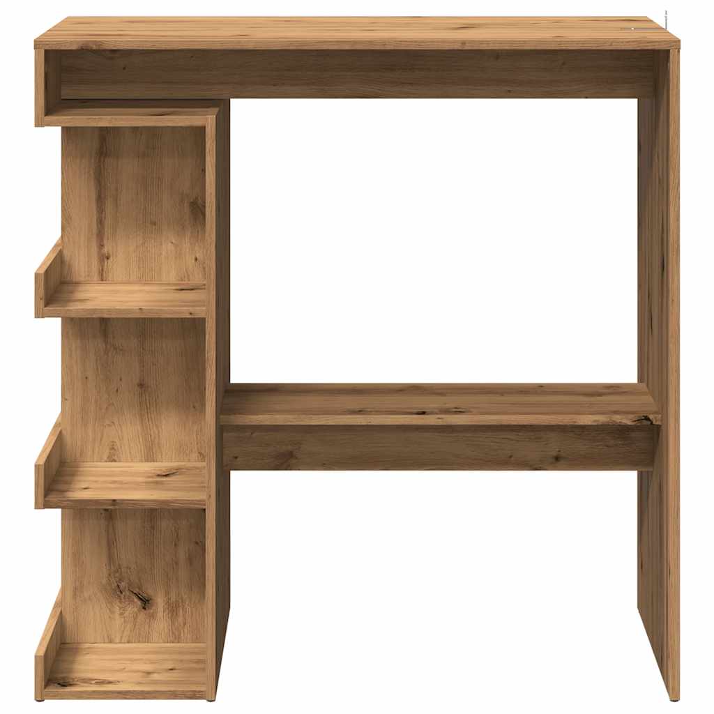 Bar Table With Storage Rack Artisan Oak 100X48X101.5 Cm