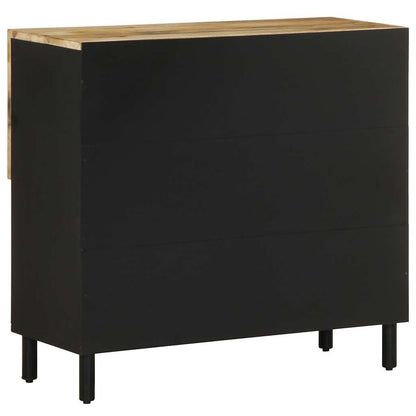 Sideboard 80X33.5X75 Cm Solid Rough Wood Mango