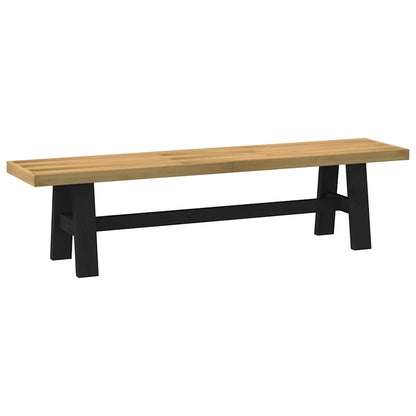 Dining Bench Noain A-Shaped Legs 180X40X45 Cm Solid Wood Pine