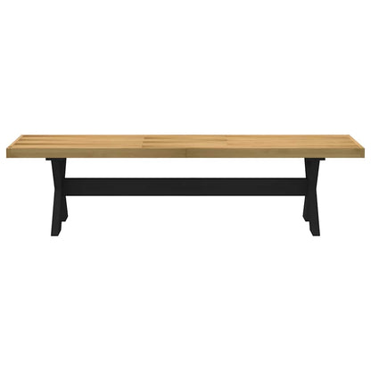 Dining Bench Noain X-Shaped Legs 180X40X45 Cm Solid Wood Pine