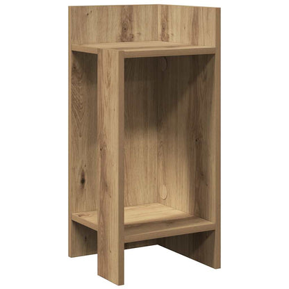 Side Table With Shelf Artisan Oak 25.5X27X60 Cm