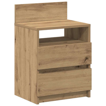 Bedside Cabinet With 2 Drawers Artisan Oak 40X33X60 Cm