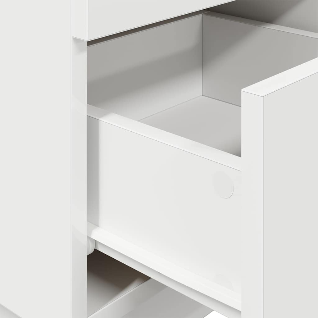 Bedside Cabinet With 2 Drawers White 36X36X68 Cm