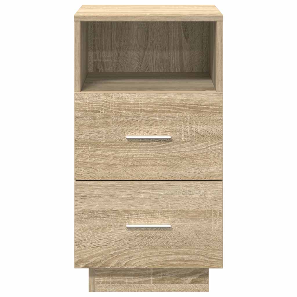 Bedside Cabinet With 2 Drawers Sonoma Oak 36X36X68 Cm