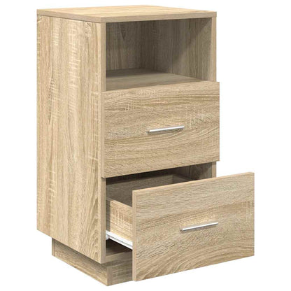 Bedside Cabinet With 2 Drawers Sonoma Oak 36X36X68 Cm