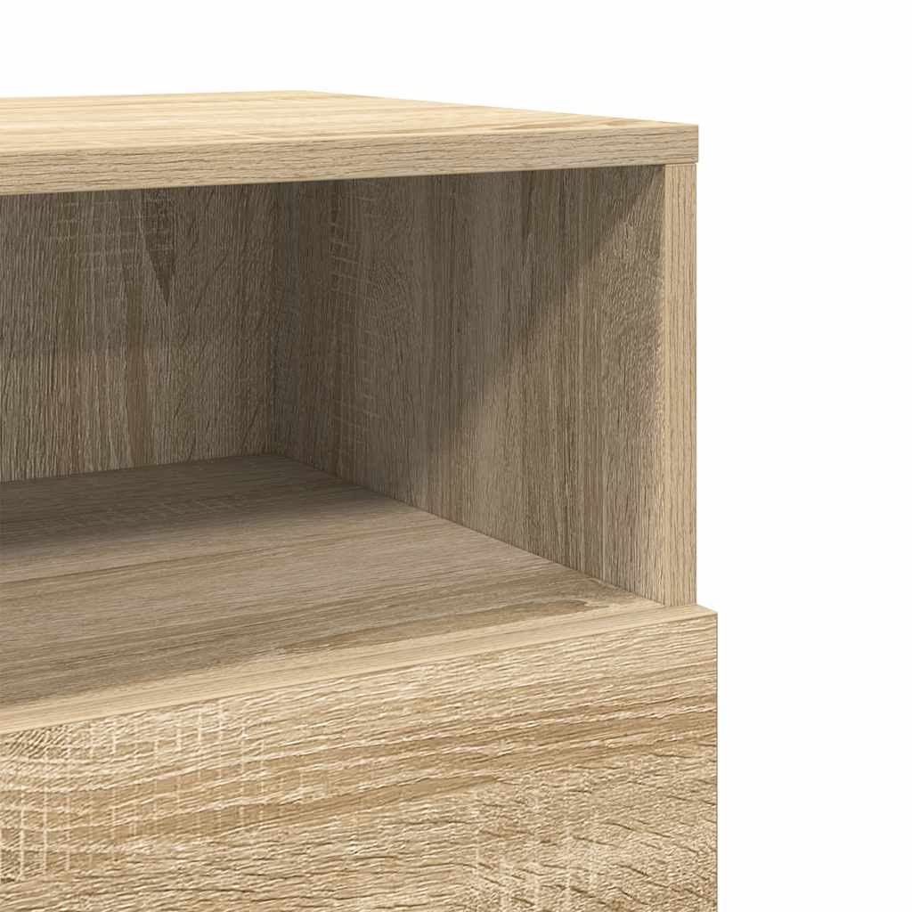 Bedside Cabinet With 2 Drawers Sonoma Oak 36X36X68 Cm