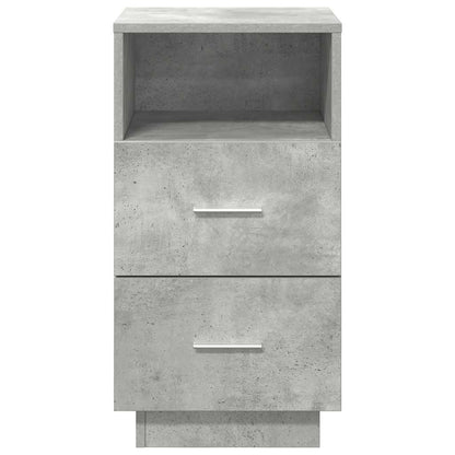 Bedside Cabinet With 2 Drawers Concrete Grey 36X36X68 Cm