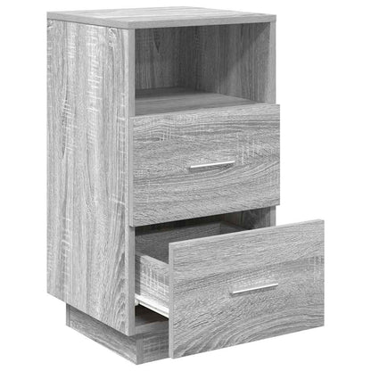 Bedside Cabinets 2 Pcs With 2 Drawers Grey Sonoma 36X36X68 Cm