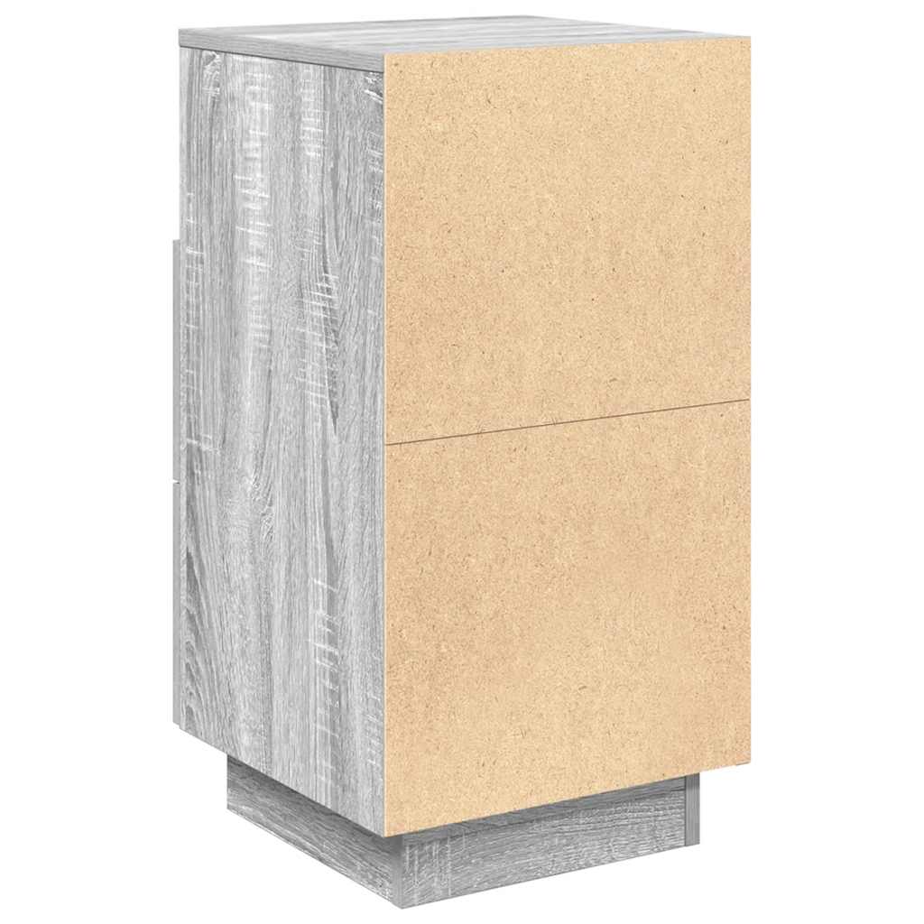 Bedside Cabinets 2 Pcs With 2 Drawers Grey Sonoma 36X36X68 Cm