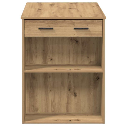 Desk With Drawer And Shelf Artisan Oak 102X62X77.5 Cm Engineered Wood