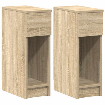 Bedside Cabinets With Drawer 2 Pcs Sonoma Oak 20X36X60 Cm