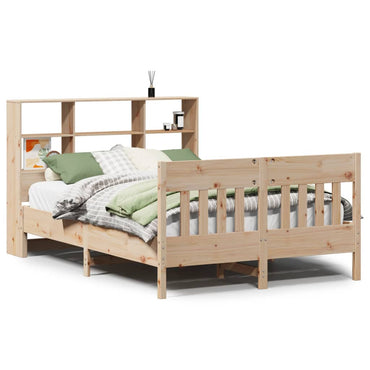 Bed Frame Without Mattress 120X190 Cm Small Double Solid Wood Pine