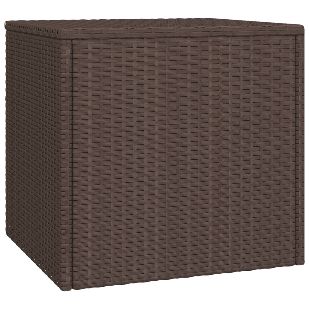 Garden Side Tables 3 Pcs Brown Poly Rattan