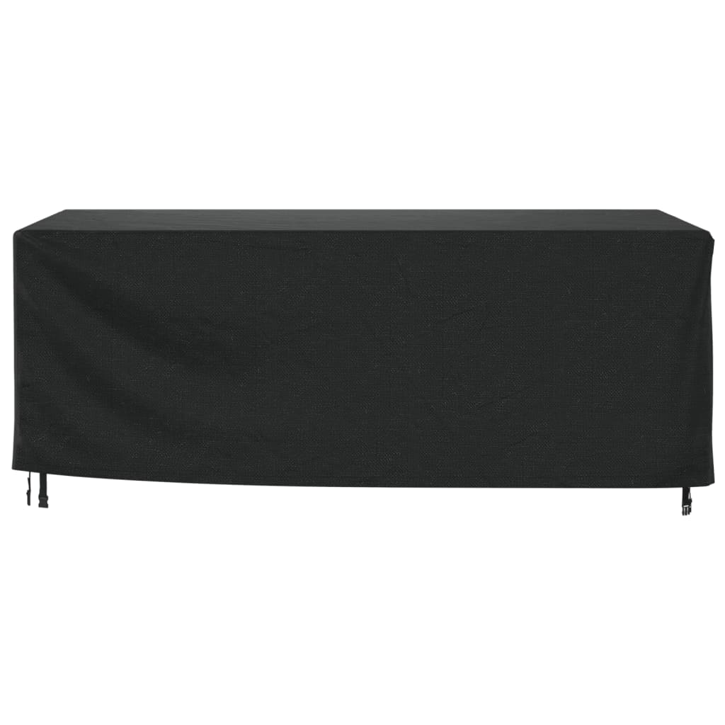 Garden Furniture Covers 2 Pcs Black 240X140X90 Cm Waterproof 420D