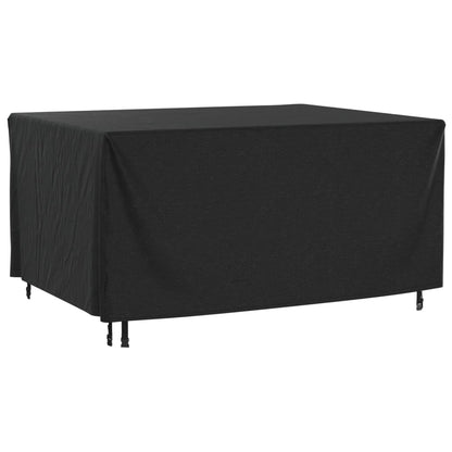 Garden Furniture Covers 2 Pcs Black 180X140X90 Cm Waterproof 420D