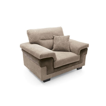 Sampson Armchair - Brown Fabric