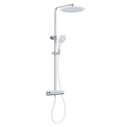 Eisl Overhead Shower Set With Thermostatic Mixer Grande Vita Chrome-White