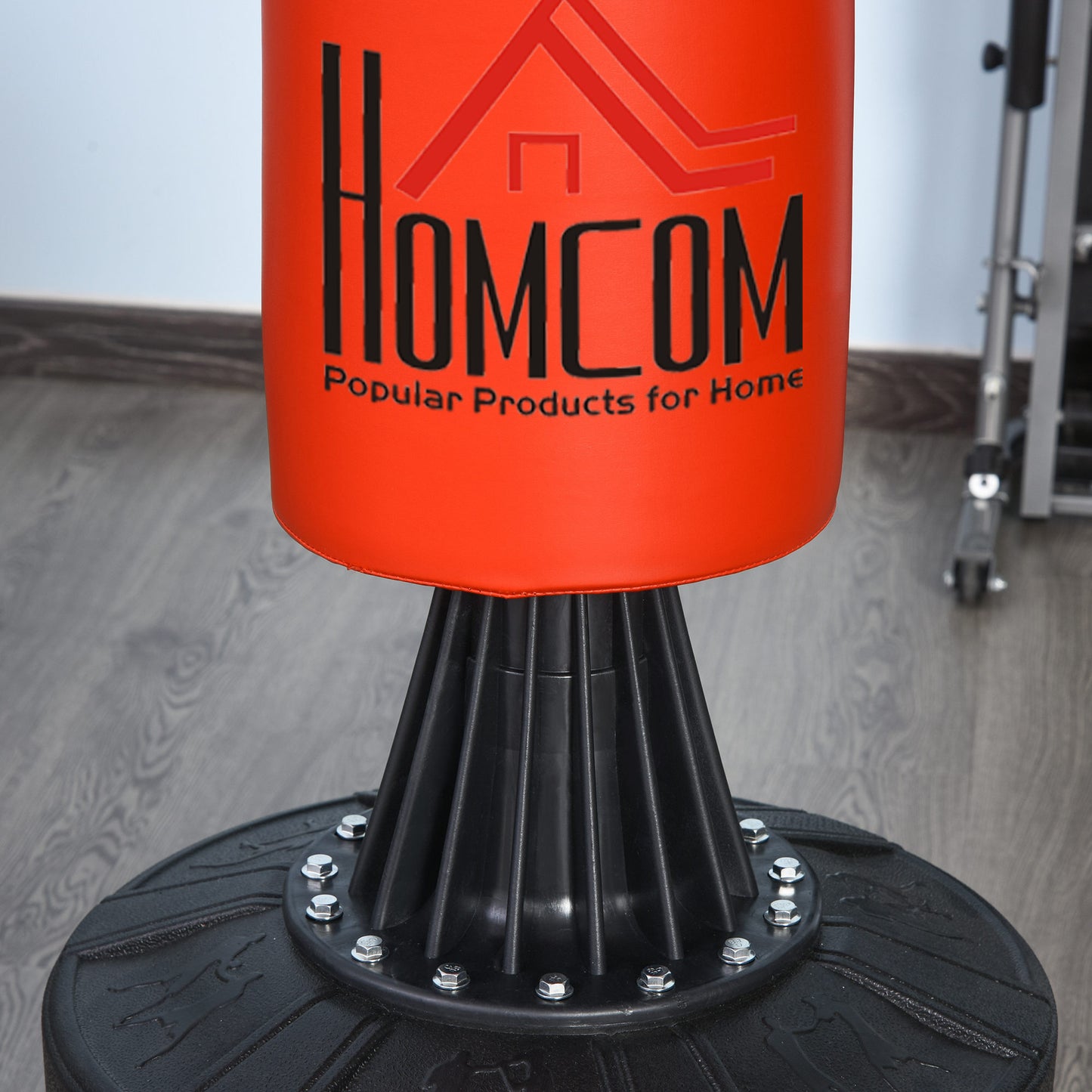 HOMCOM 55-205cm 3-IN-1 Freestanding Boxing Punch Bag Stand with Rotating Flexible Arm, Speed Ball, Waterable Base