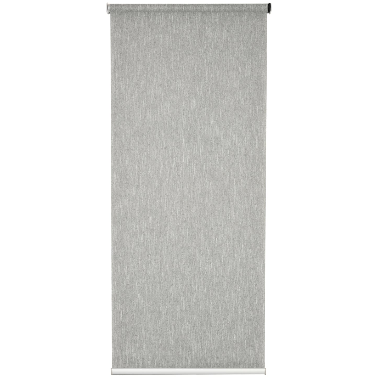 HOMCOM iFi Smart Roller Blinds Work with TUYA App, Window Shade with Rechargeable Battery, Electric Shades Blind Easy Fit Home Office Living Room Bathroom Kitchen, Grey, 90cm x 180cm