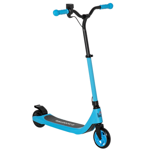 HOMCOM lectric Scooter, 120W Motor E-Scooter with Battery Display, Adjustable Height, Rear Brake for Ages 6+ Years - Blue