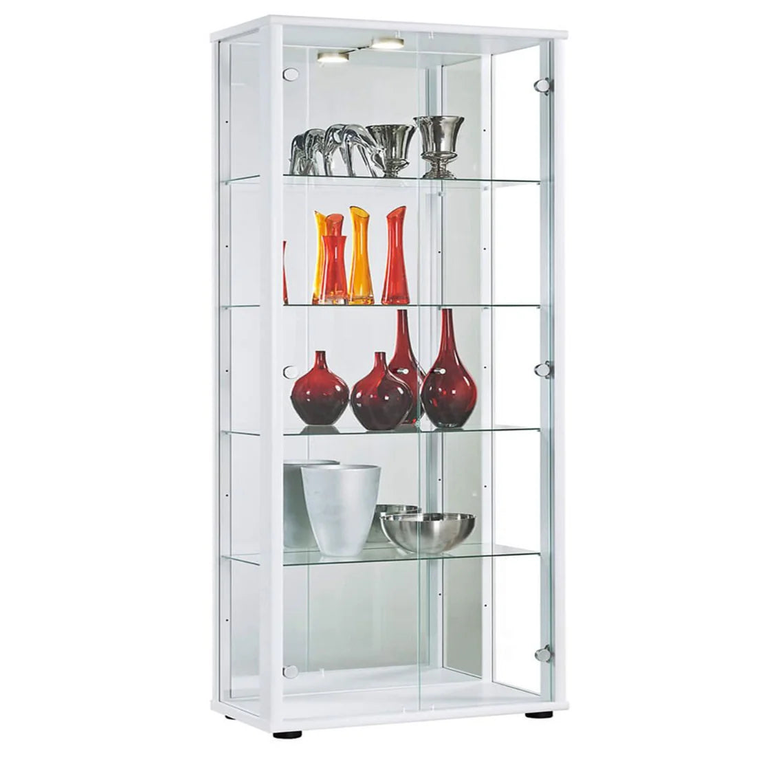 Everleigh 2 Door Display Rack - White - Nestium