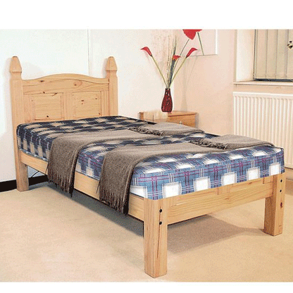 Waltham Solid Wood Bed Frame With Low Footend - Single Bed