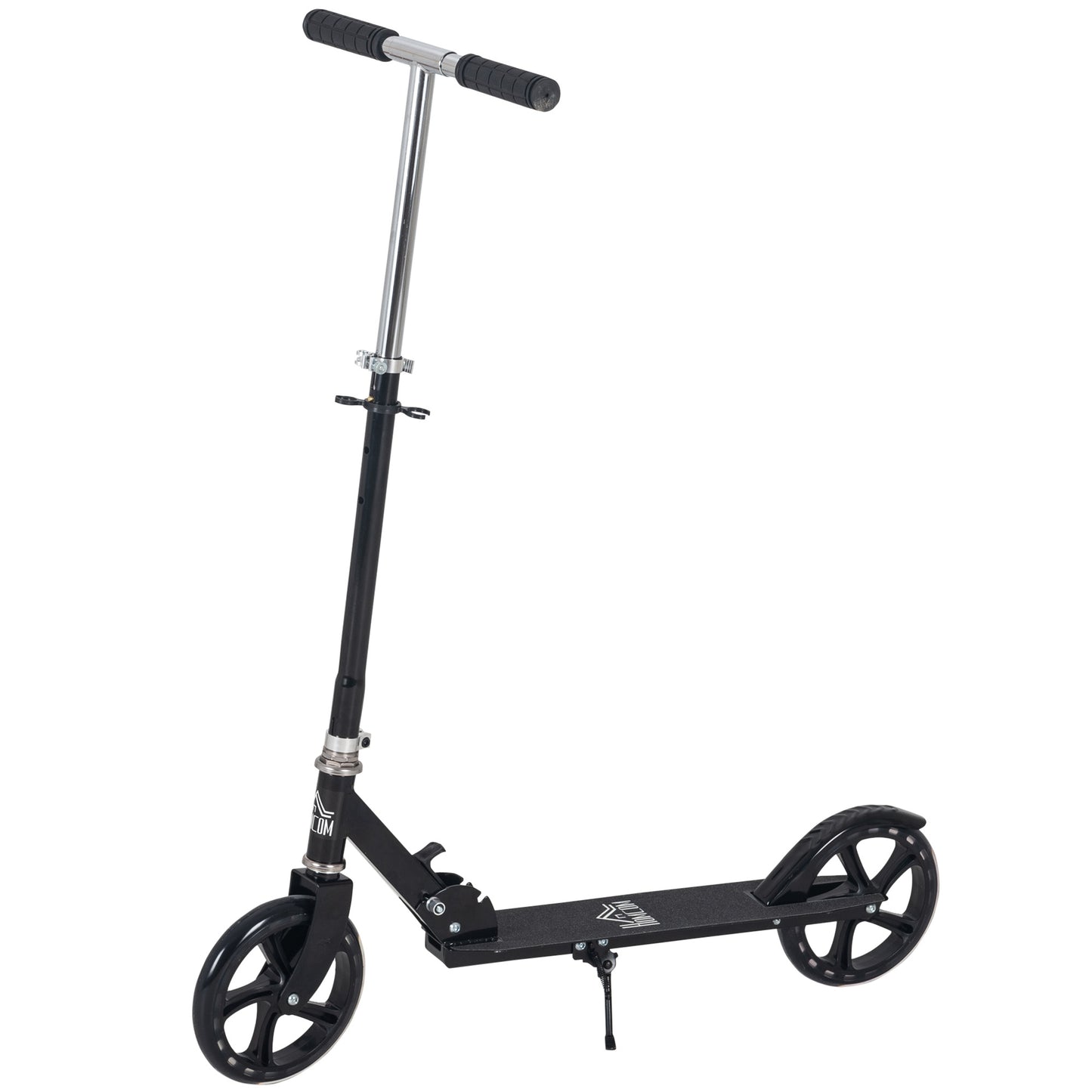 HOMCOM ids Scooter Teenager Kick Scooter Foldable 4 Levels Adjustable Height with Rear Fender Brake for 7-14 Years