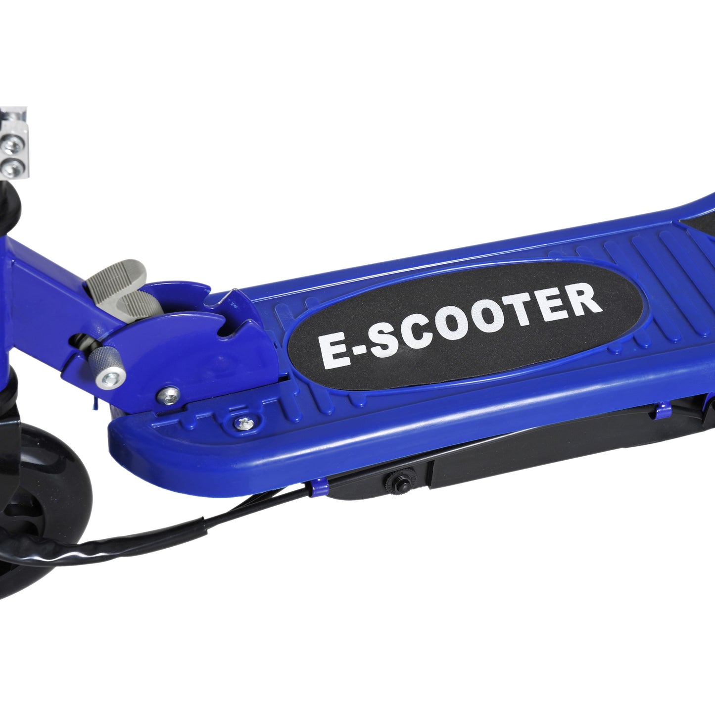 HOMCOM olding Electric Kids Scooter Ride on Age 7-14, Blue/Black