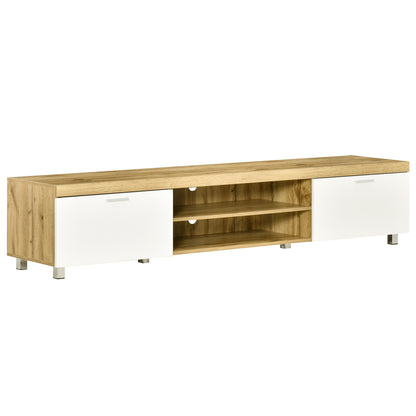 HOMCOM odern TV unit Cabinet Entertainment Centre for TVs up to 90" w/ Cabinet Shelf for Living room Bedroom