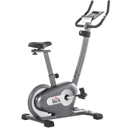 HOMCOM 0-Level Adjust Indoor Magnetic Exercise Bike Cardio Workout Bike Trainer